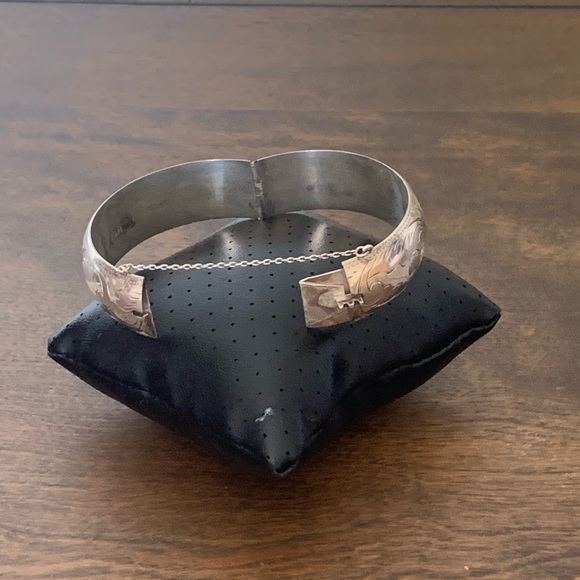 VINTAGE 925 STERLING SILVER BRACELET - Picture 4 of 11